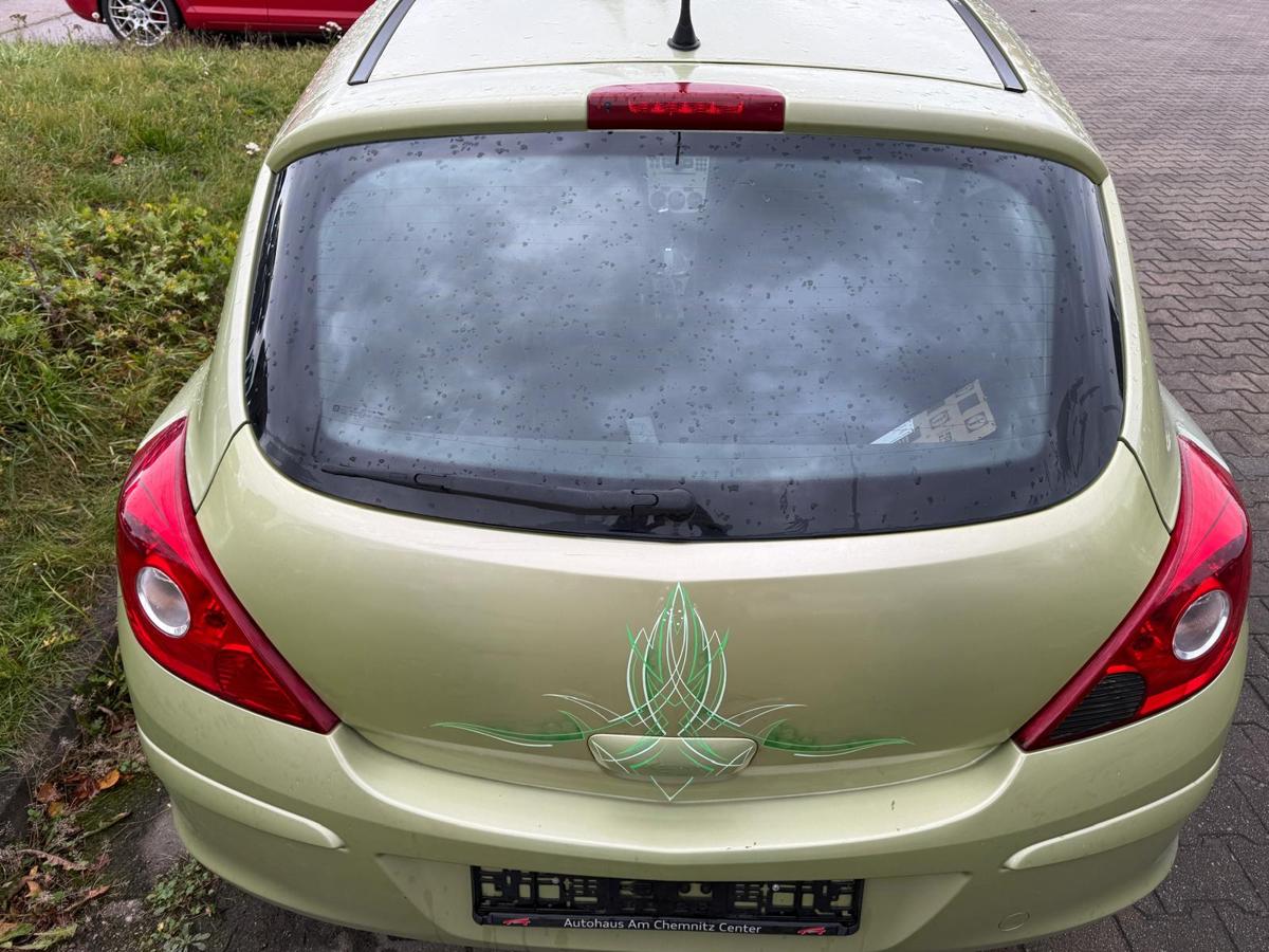 Opel Corsa D original Heckklappe mit Scheibe Z30E Green Tea 3 Türer Rohbau BJ06